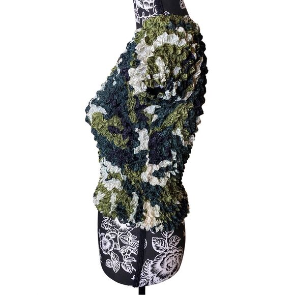 Vintage 90s Popcorn Top T Shirt Blouse Coquette Cottage Fairy Hippie Nostalgia - Picture 3 of 11